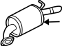 View Exhaust Muffler (Rear) Full-Sized Product Image 1 of 3