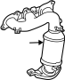 Image of Catalytic Converter with Integrated Exhaust Manifold image for your 2008 Toyota RAV4   