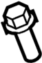 View Windshield Wiper Linkage Bolt Full-Sized Product Image