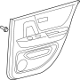 Image of Door Interior Trim Panel (Rear) image for your 2012 TOYOTA HIGHLANDER