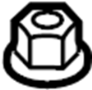 View Suspension Strut Mount Nut (Upper) Full-Sized Product Image