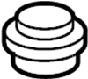 View Suspension Strut Mount Cap (Rear, Upper) Full-Sized Product Image