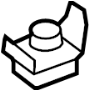 View Retainer. Clip. Cover. Bumper. Nut. (Front, Upper, Lower) Full-Sized Product Image