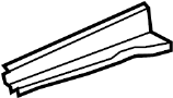 Image of Rail. (Front, Rear, Upper, Lower). Part included in apron. image for your 2020 Toyota Camry   