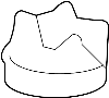View Antenna. Nut.  Full-Sized Product Image