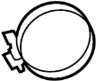 View Clamp. Hose. Air. (Rear, Upper) Full-Sized Product Image