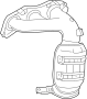 Image of Catalytic Converter with Integrated Exhaust Manifold image for your 2016 Toyota Tacoma 2.7L A/T 4WD SR Extended Cab Pickup Fleetside 