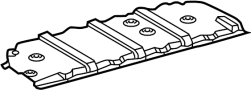Image of Floor Pan Heat Shield (Front, Rear) image for your 2021 TOYOTA COROLLA SE Sedan 2.0L CVT