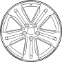 Image of Wheel image for your 2021 Toyota Camry 2.5L A/T AWD XSE Sedan 