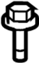 View Fuel Tank Strap Bolt Full-Sized Product Image 1 of 3