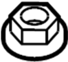 View Suspension Strut Mount Nut (Upper) Full-Sized Product Image