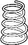 Image of Coil Spring (Rear) image for your 1993 TOYOTA CAMRY SEDAN, XLE