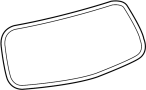 Image of Back Glass Weatherstrip image for your 2012 Toyota Highlander  Limited Sport Utility 