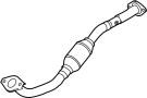 Image of Catalytic Converter (Front) image for your 2016 Toyota Sienna   