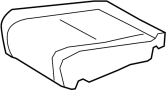 Image of Seat cushion pad. (Front). Part included in Seat. image for your 2022 TOYOTA HIGHLANDER