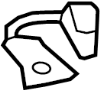 Image of Seat Hinge Cover (Rear) image for your 2012 TOYOTA HIGHLANDER Base 2.7L AWD
