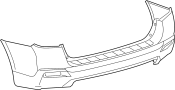 Image of Bumper Cover (Rear) image for your 2005 TOYOTA CAMRY SE 2400CC 16-VALVE DOHC EFI, AUTOMATIC  5-SPEED