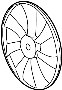 Image of Engine Cooling Fan Blade image for your 2008 Toyota Highlander  Hybrid Limited Sport Utility 