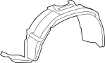 Image of Fender Splash Shield (Front, Rear, Upper) image for your 2007 Toyota Tacoma  Pre Runner Crew Cab Pickup Fleetside 