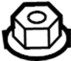 Image of Nut. (Lower). A Nut used to retain the. image for your 2018 TOYOTA C-HR