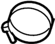 View Clamp. Hose. Air. (Upper) Full-Sized Product Image