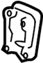 View Folding Seat Latch Release Handle Full-Sized Product Image 1 of 4