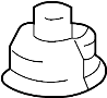 View Suspension Crossmember Insulator (Front, Rear) Full-Sized Product Image