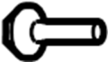View Liftgate Hinge Bolt Full-Sized Product Image