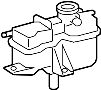 Image of Drive Motor Inverter Coolant Reservoir image for your 2006 TOYOTA HIGHLANDER