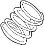 Image of Coil Spring (Front) image for your 2019 Toyota Corolla  SE Hatchback 