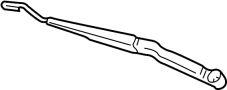 Image of Windshield Wiper Arm (Left, Front) image for your 2005 TOYOTA COROLLA SEDAN, LE 1800CC 16-VALVE DOHC EFI, MANUAL , 5-SPEED