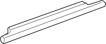 Image of Door Belt Molding (Rear) image for your 2019 Toyota Camry 3.5L V6 A/T XSE Sedan 