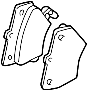 View Disc Brake Pad Set (Rear) Full-Sized Product Image