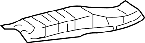 View Heat shield. Insulator, Floor. (Front) Full-Sized Product Image