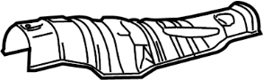 View Heat shield. Insulator, Floor. (Front) Full-Sized Product Image