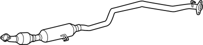 Image of Exhaust Pipe image for your Toyota Matrix  