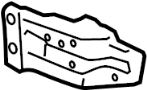 Image of Body A-Pillar Reinforcement Bracket (Front, Upper, Lower) image for your 2024 Toyota GRAND HIGHLANDER   