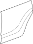 Image of Door Outer Panel (Rear) image for your 2021 Toyota RAV4  LE Sport Utility 
