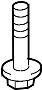 View Suspension Stabilizer Bar Bracket Bolt Full-Sized Product Image 1 of 4