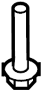 View BOLT, FLANGE. BOLT, WINDSHIELD WASHER. SUSPENSION crossmember bolt.  Full-Sized Product Image 1 of 2