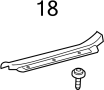 View Clip. Plate. Sill. Molding. (Front, Rear, Upper, Lower) Full-Sized Product Image