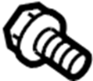 View Door Hinge Bolt (Upper, Lower) Full-Sized Product Image