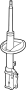 Image of Suspension Strut image for your 2013 Toyota Avalon   