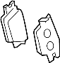 Image of Disc Brake Pad Set (Rear). A set of disc brake pads. image for your 2011 Toyota 4Runner   