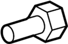Image of SCREW, TAPPING. Trim plate screw.  Part included in grille. image for your 2021 TOYOTA TACOMA TRD Off-Road Extended Cab Pickup Fleetside