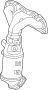 Image of Catalytic Converter with Integrated Exhaust Manifold image for your 2008 Toyota RAV4   