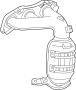 Image of Catalytic Converter with Integrated Exhaust Manifold image for your 2011 Toyota Tacoma  Base Standard Cab Pickup Fleetside 