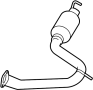Image of Exhaust Pipe image for your Toyota Matrix  