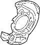 Image of Brake Dust Shield image for your Toyota