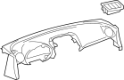 Image of Dashboard Panel (Upper) image for your 2014 Toyota Tacoma  Base Crew Cab Pickup Fleetside 